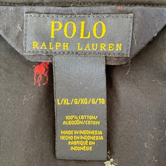 POLO RALPH LAUREN Men's All Over Polo Player Logo Robe Navy, Red, White L/XL - Picture 4 of 16